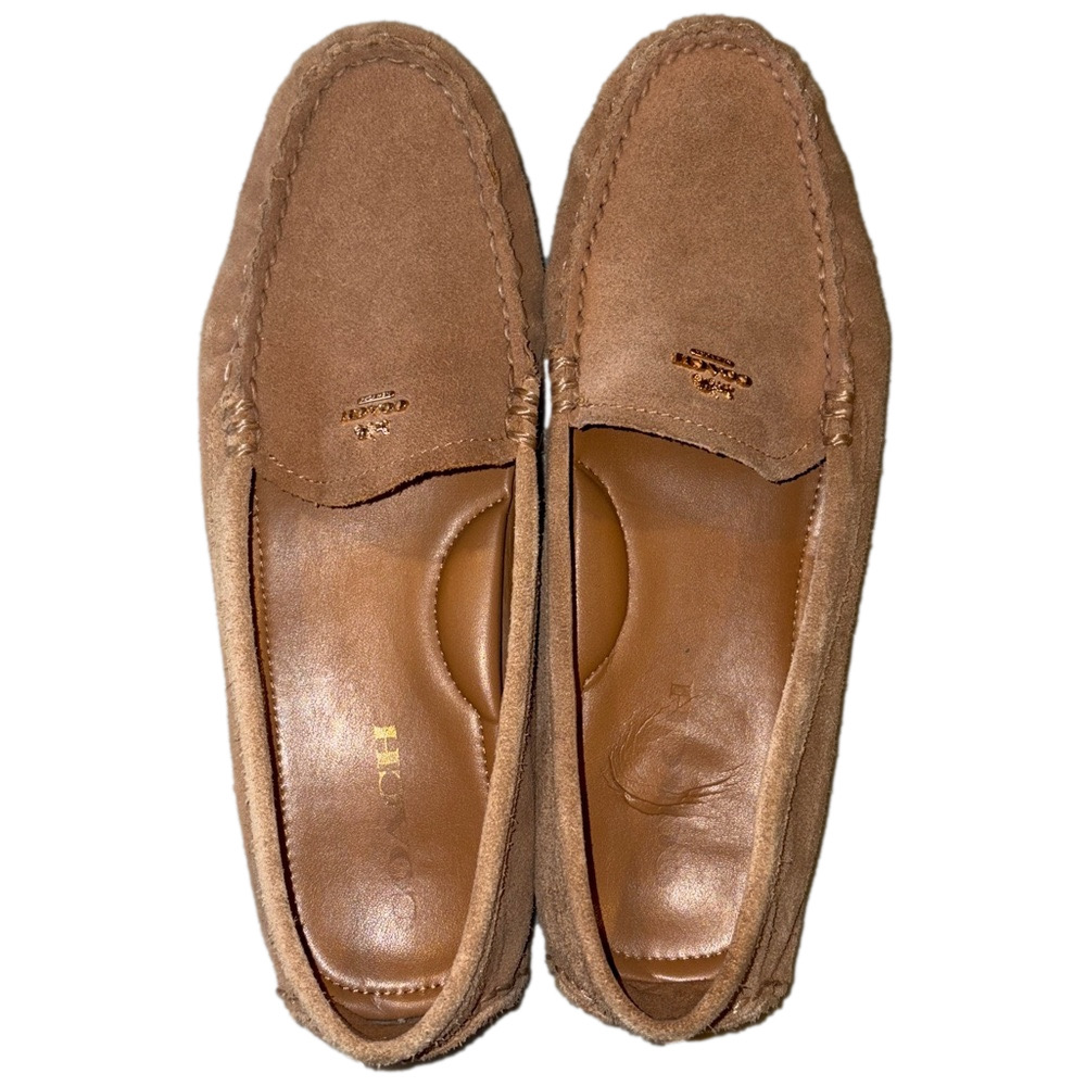 Coach Tan Suede Loafers